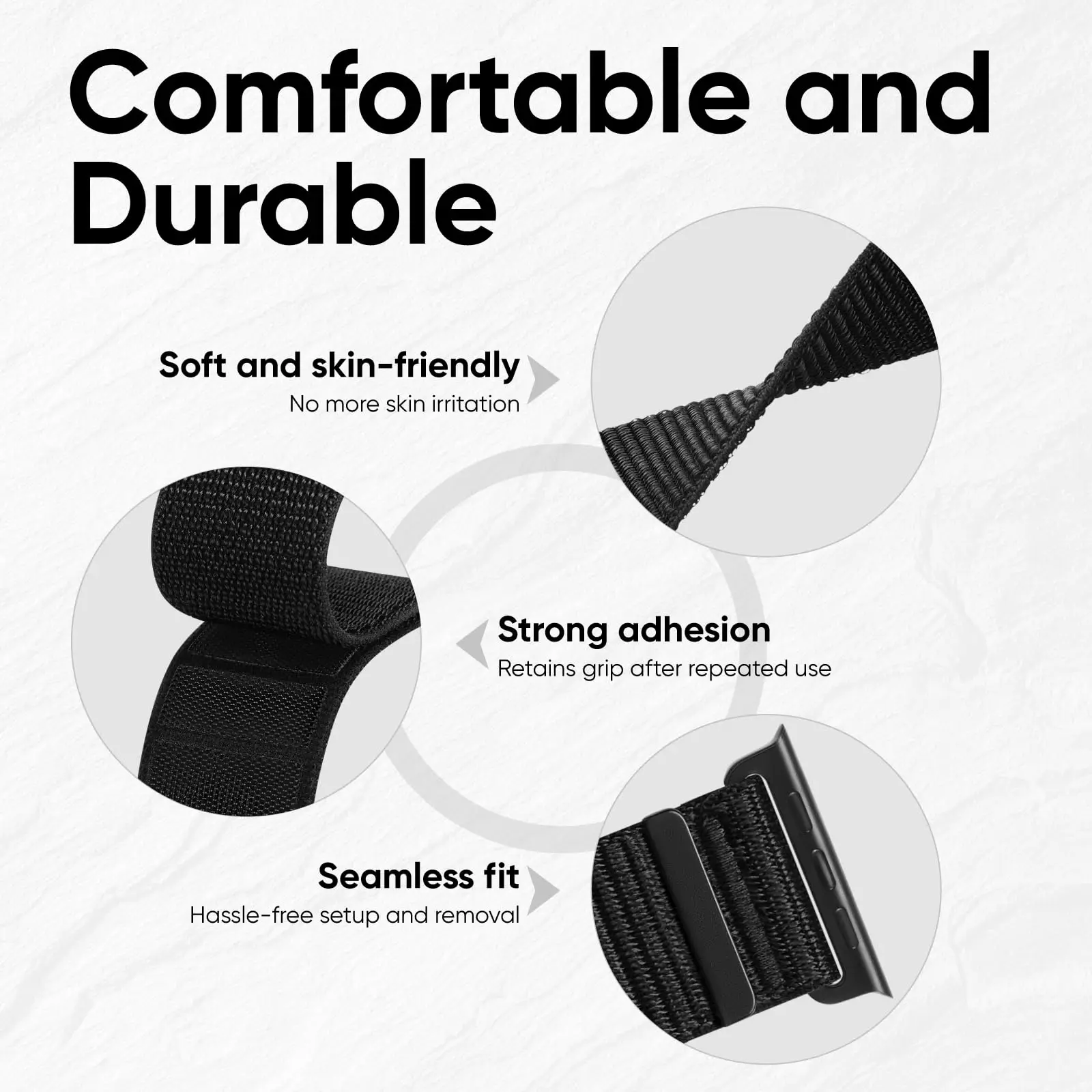 Nylon Loop For Apple Watch Band 44mm 45mm 49mm 40mm 41mm 42mm 46mm Armband/Ankle Bracelet iWatch Series 10 9 8 Se Ultra 2 Straps