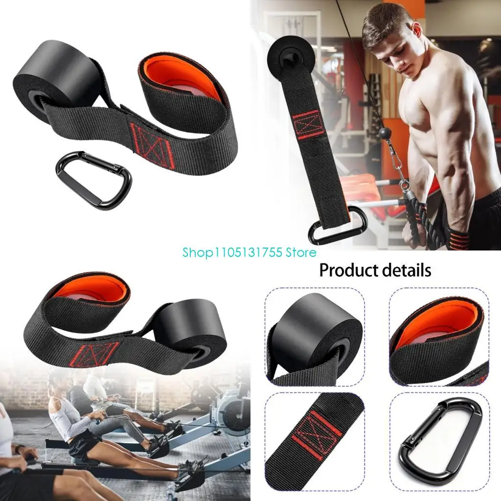 K0EF Premium Nylon Exercise Door Strap Door Anchors Hook with Soft Handle for Pull Up