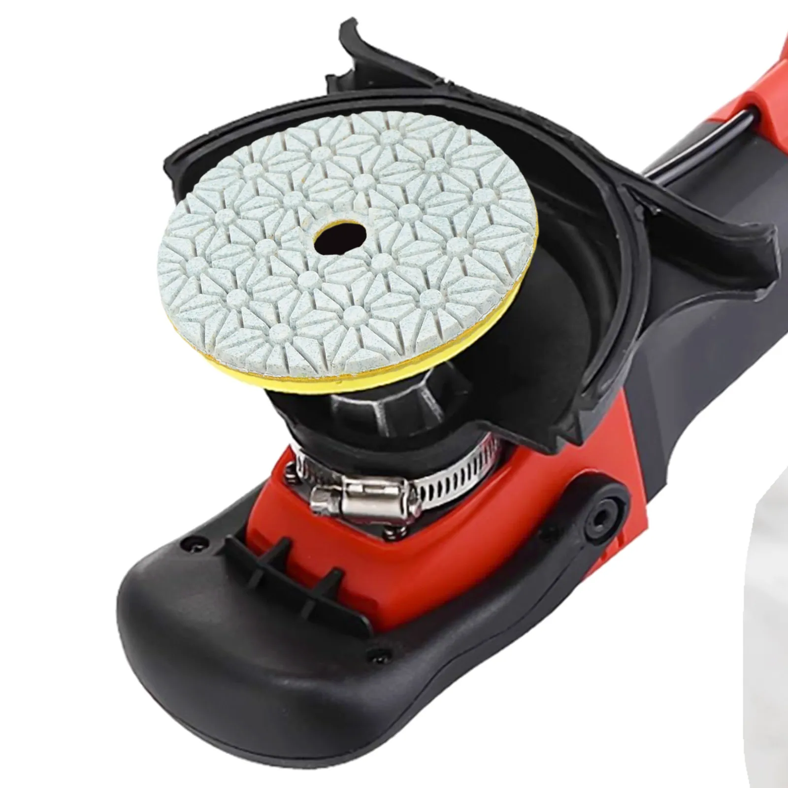 2PCS 4 Inch Resin Polishing Pads 3 Step Drywet Grinding Wheels for Marble Granite Concrete Terrazzo Floor Tiles