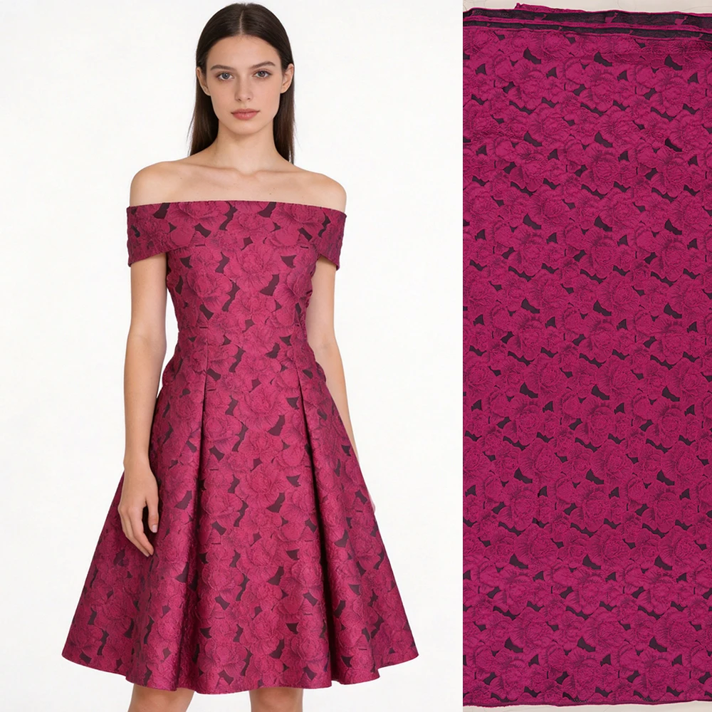 Dobetter Tex Factory Jacquard Weave Wholesaler Clothing Fashion High Quality Brocade Fabric for Party Wedding Dress
