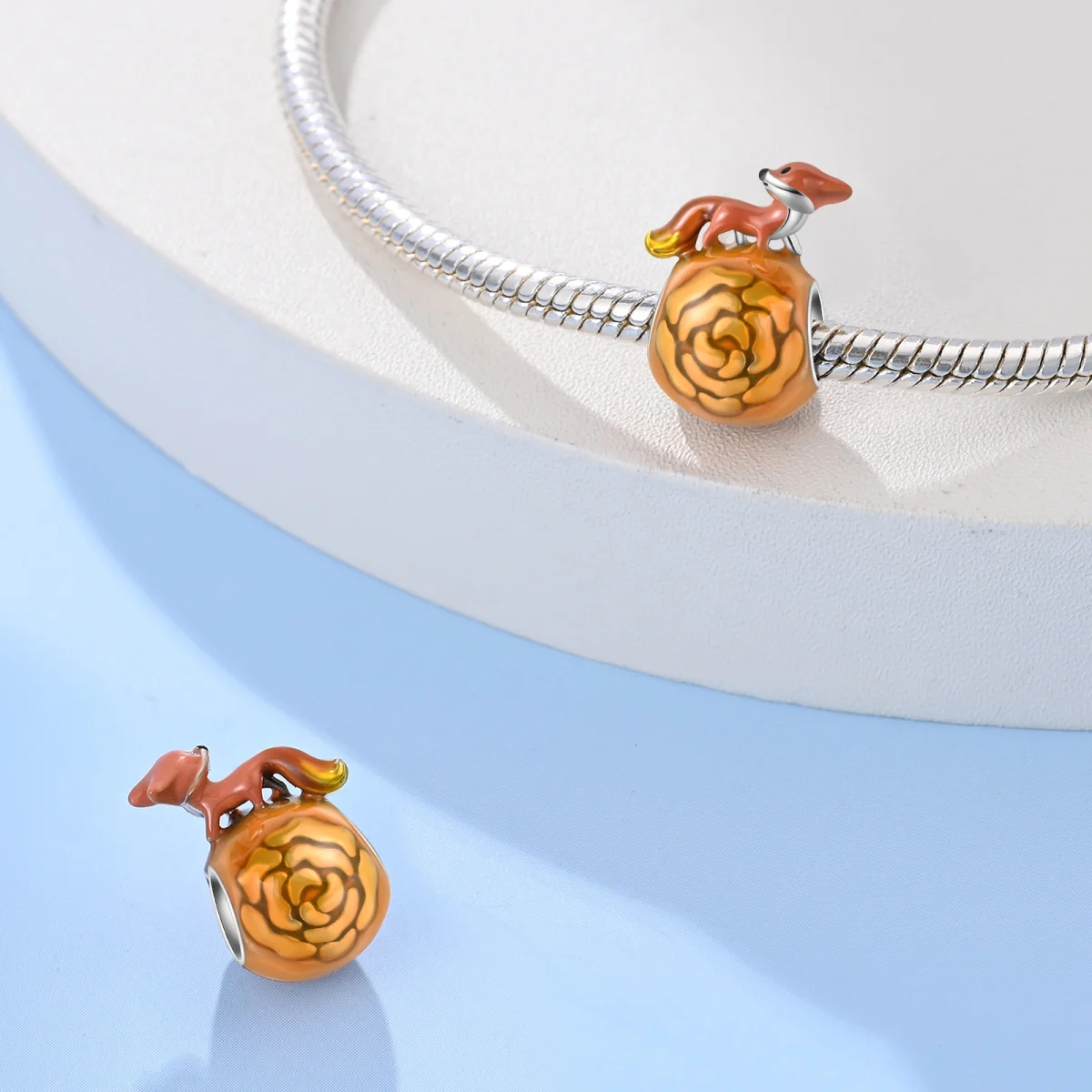 Fairy Tale Series 925 Silver Plated Fox Rabbit Rose Castle Charms Beads Fit 3mm 925 Original Bracelets DIY Jewelry Birthday Gift