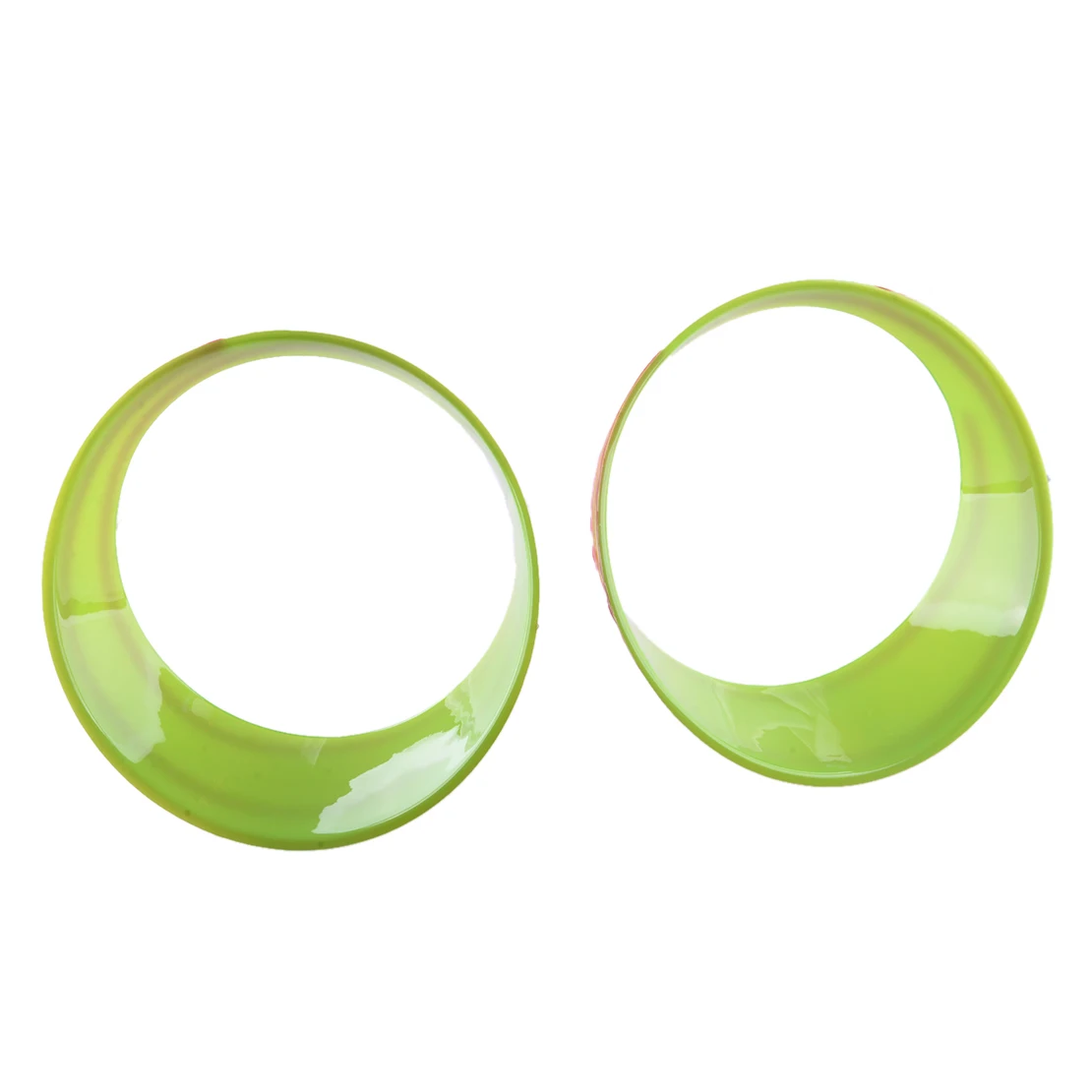 

2Pcs Car Front Left and Right Headlight Lamp Decorative Cover Decor ABS Green Fit For Jeep Wrangler JL 2018 2019 2020 2021