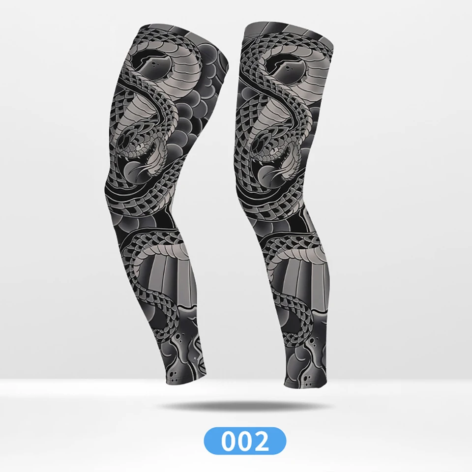GTUBIKE Sommer-Rad-Kompressionsbeinschoner für Outdoor-Sportarten, schnelltrocknend, Knieschutz, Leggings für Laufen, Basketball, UV-Schutz
