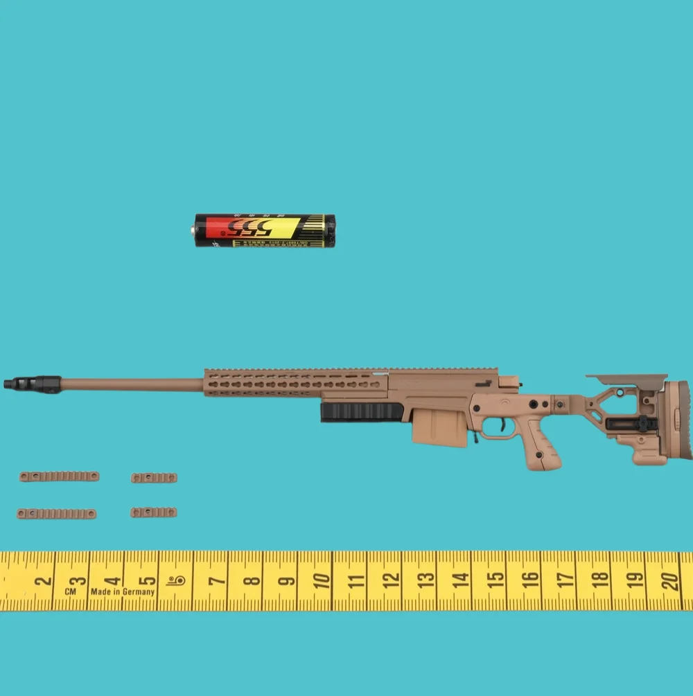USA. Lalka Żołnierz Główny Broń AX338 Snajper Podpórka Stojak PVC Nie Realistyczny Dla Figurki Akcji 12" 1/6