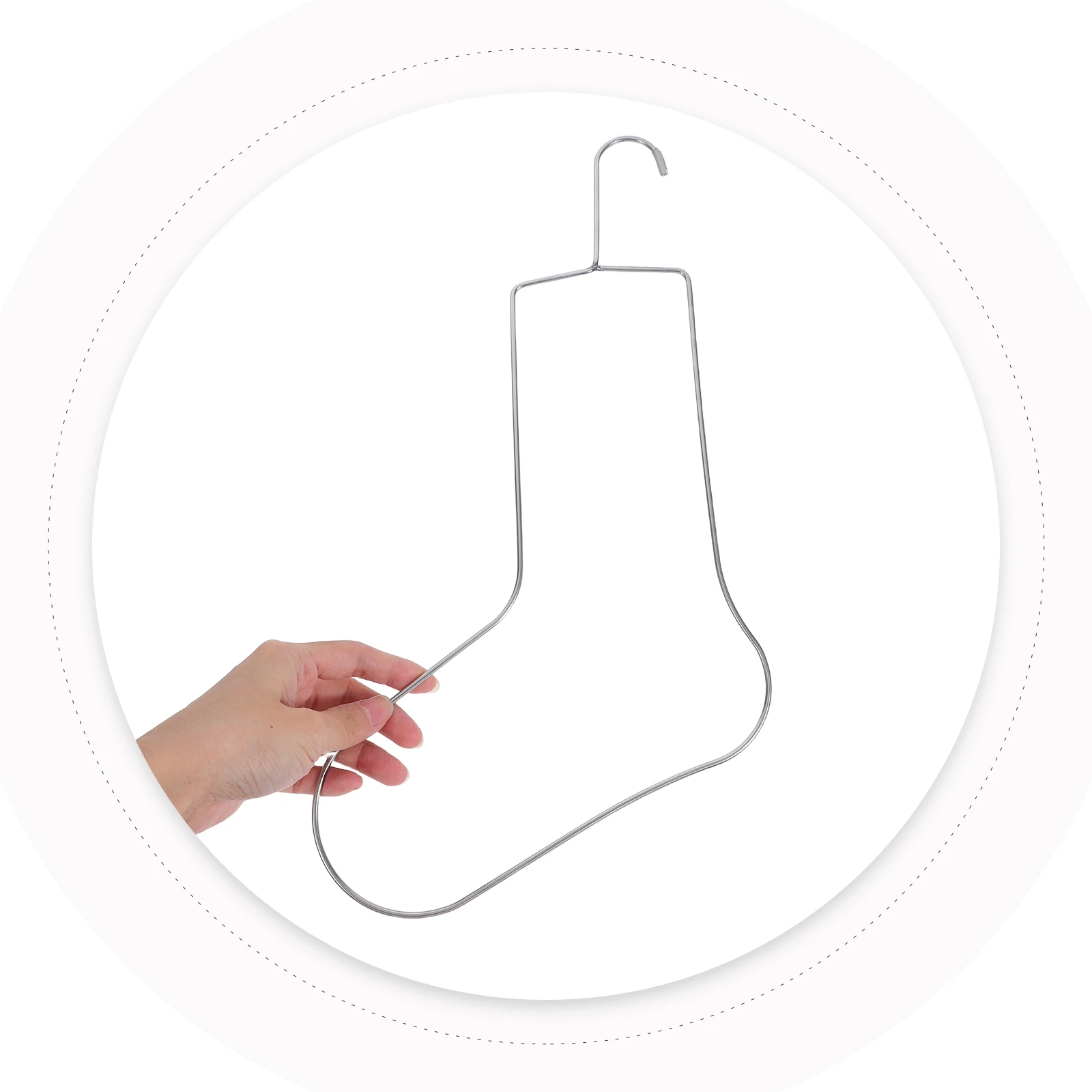 

2pcs Sock Display Rack Metal Blockers for Knitting Crochet Shaping Drying Holders Foot Stands Storage Organizers