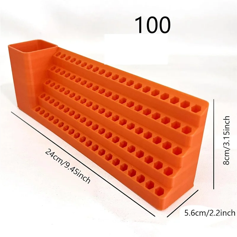 -ABAB Screw Bit Holder Storage Tool Box For Screwdrivers& Drills, Toolbox With Power Drill Mounting Space Included