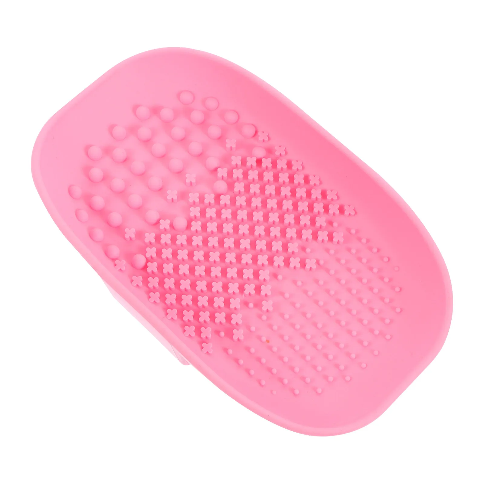 

2pcs Silicone Brush Cleaning Mat Practical Cleaner For Cosmetics Makeup Tool Scrubber Durable Cleansing Pad Soft Brush Rinsing