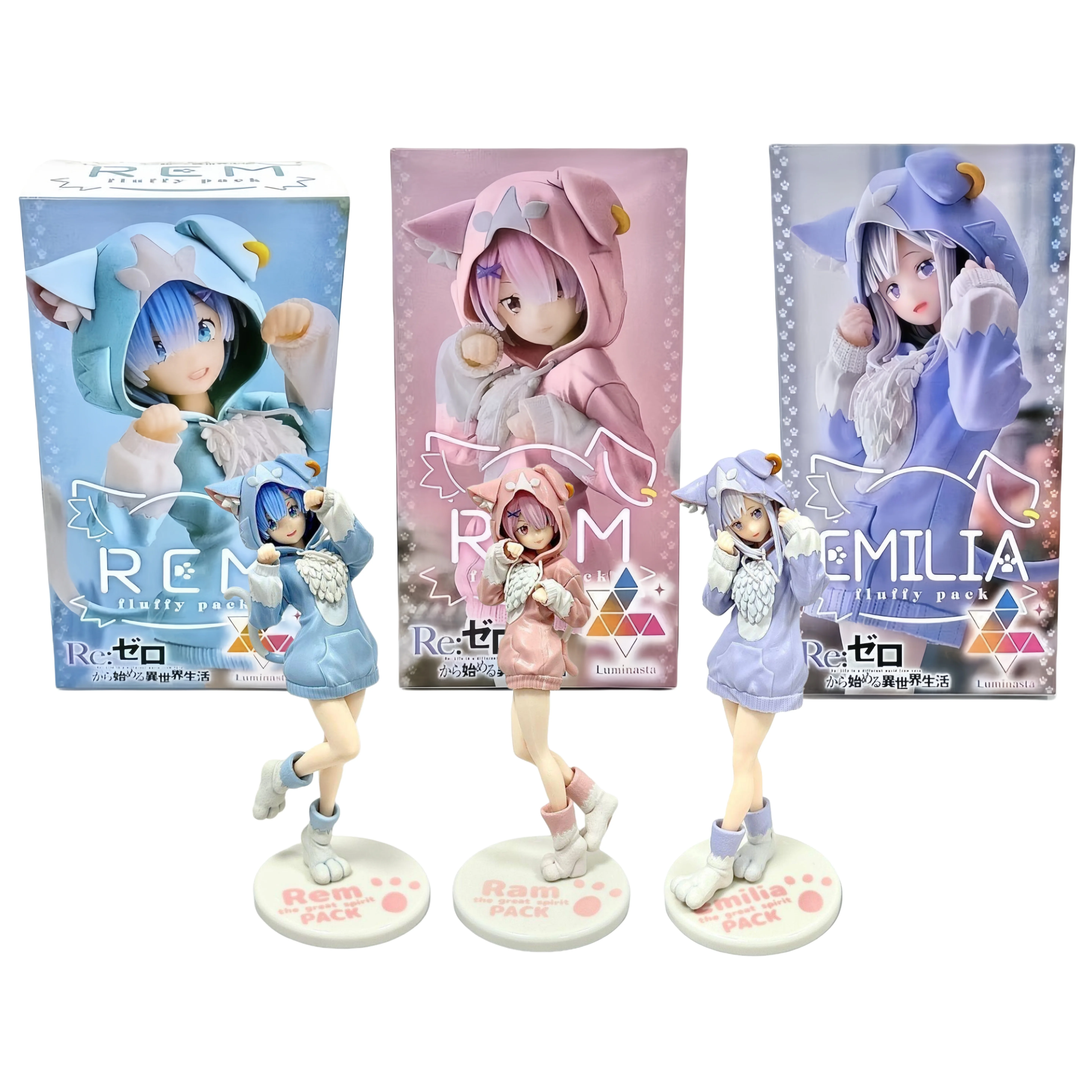 21cm Re:Zero -Starting Life In Another World Emilia Anime Figure Emilia/Rem/Ram Action Figure Collectible Model Doll Toys Gifts