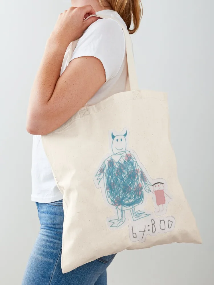 Bolsa de compras con dibujos de Boo y Sully de la película, bolsa de compras, gran bolsa plegable y reutilizable para mujer