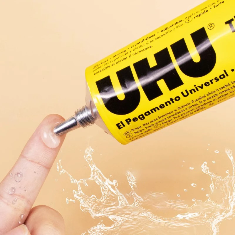 UHU All Purpose Transparent Adhesive Glue Extra Strong Clear Glue Handmade Model Glue Fabric Leather Glue DIY Glue