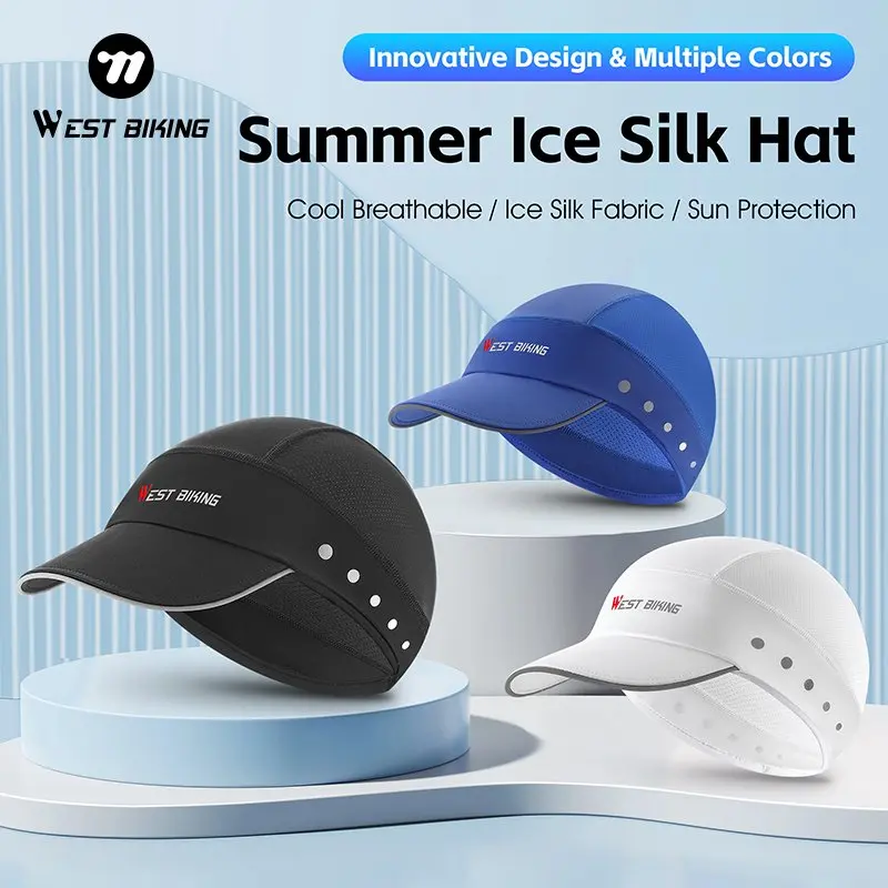 

WEST BIKING Motorcycle Cap Breathable Sunscreen Outdoor Sports Cycling Hat UV Protection Hat Helmet Liner Motorbike Equipment