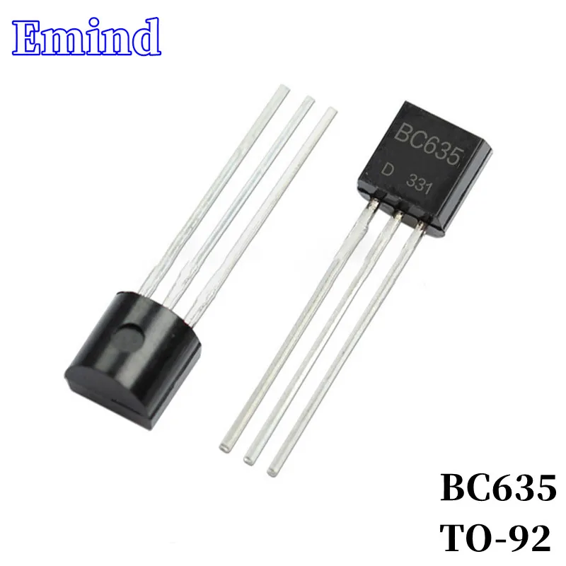 

300/500/1000/2000/3000Pcs BC635 DIP Transistor TO-92 NPN Type 45V/2A Bipolar Amplifier Transistor