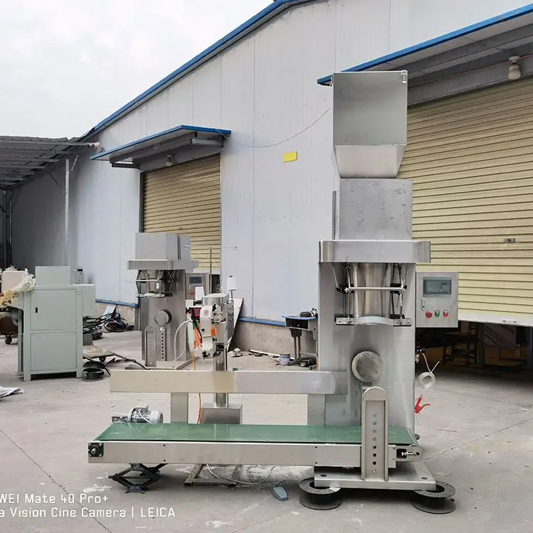 20kg 25kg bagging machine bag animal feed wood pellets automatic packing machine 20 kg bags packer