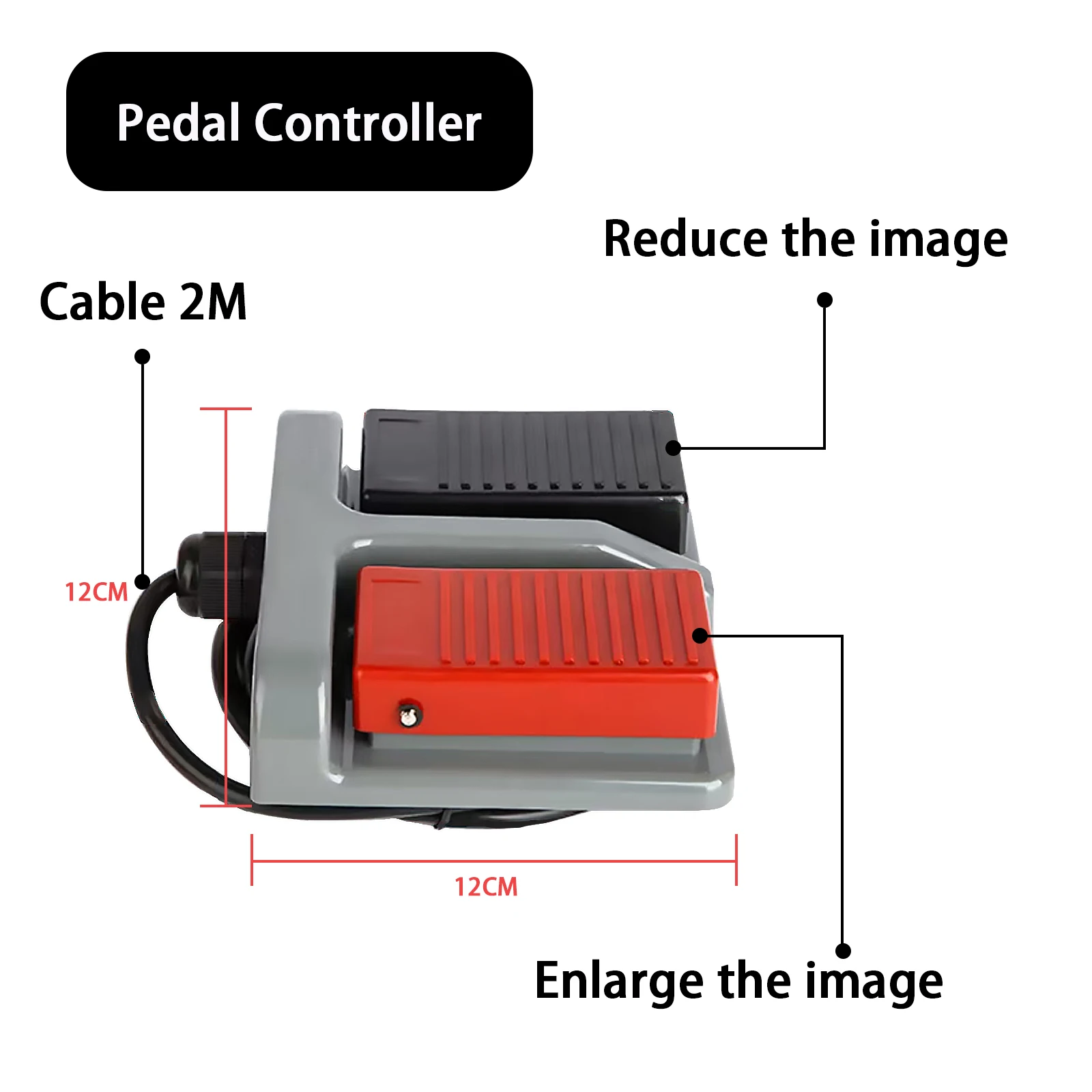 iPoster Separate Accessory Foot Control Pad Zoom + / - Panel Only suitable for our iPoster Wireless tower crane system