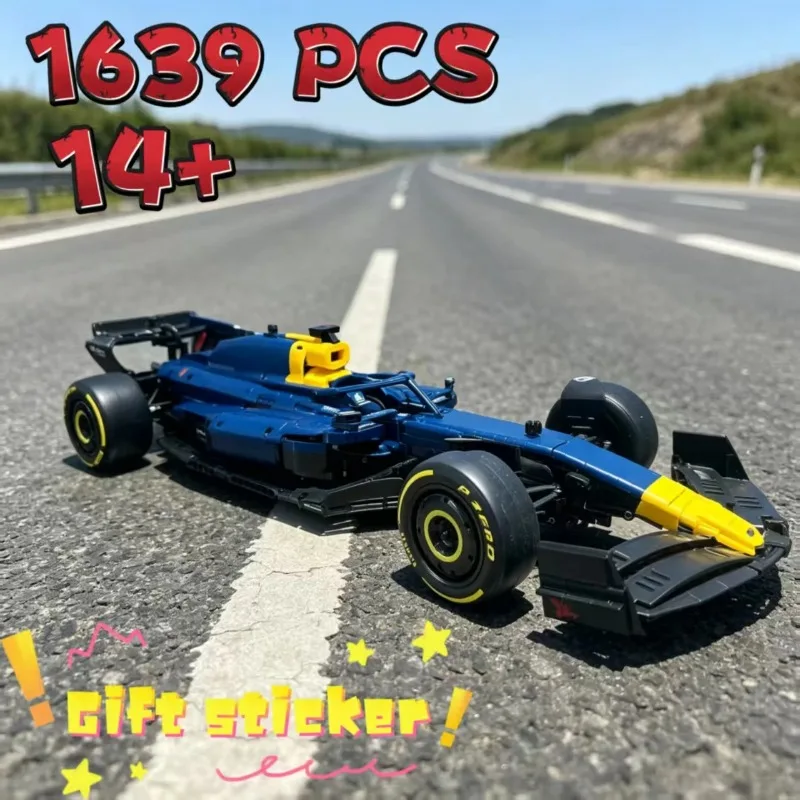 

2026 New 42206 Mechanical Building Blocks 1639 PCS RB20 Formula Racing Assembly Model Set Adult Boy Toys Christmas Gifts