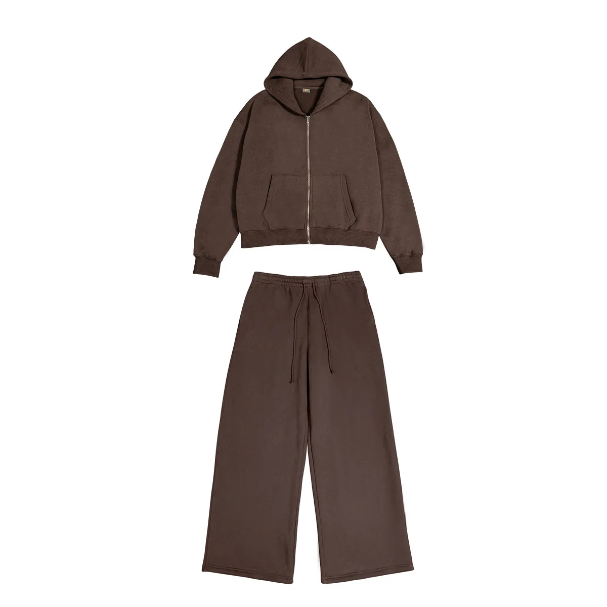 Men's Two Piece Tracksuit Set Hoodie Sweatshirt Wide Leg Pants Casual Sportswear Set Autumn Drawstring Jogger Suit for Men