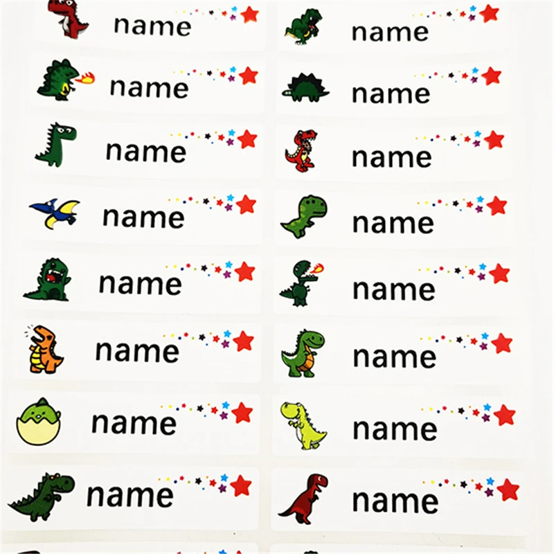 Custom Name Tag Sticker Kawaii Stickers Decals Personalized First Name Label for Children School Stationery Bottle DIY Crafts