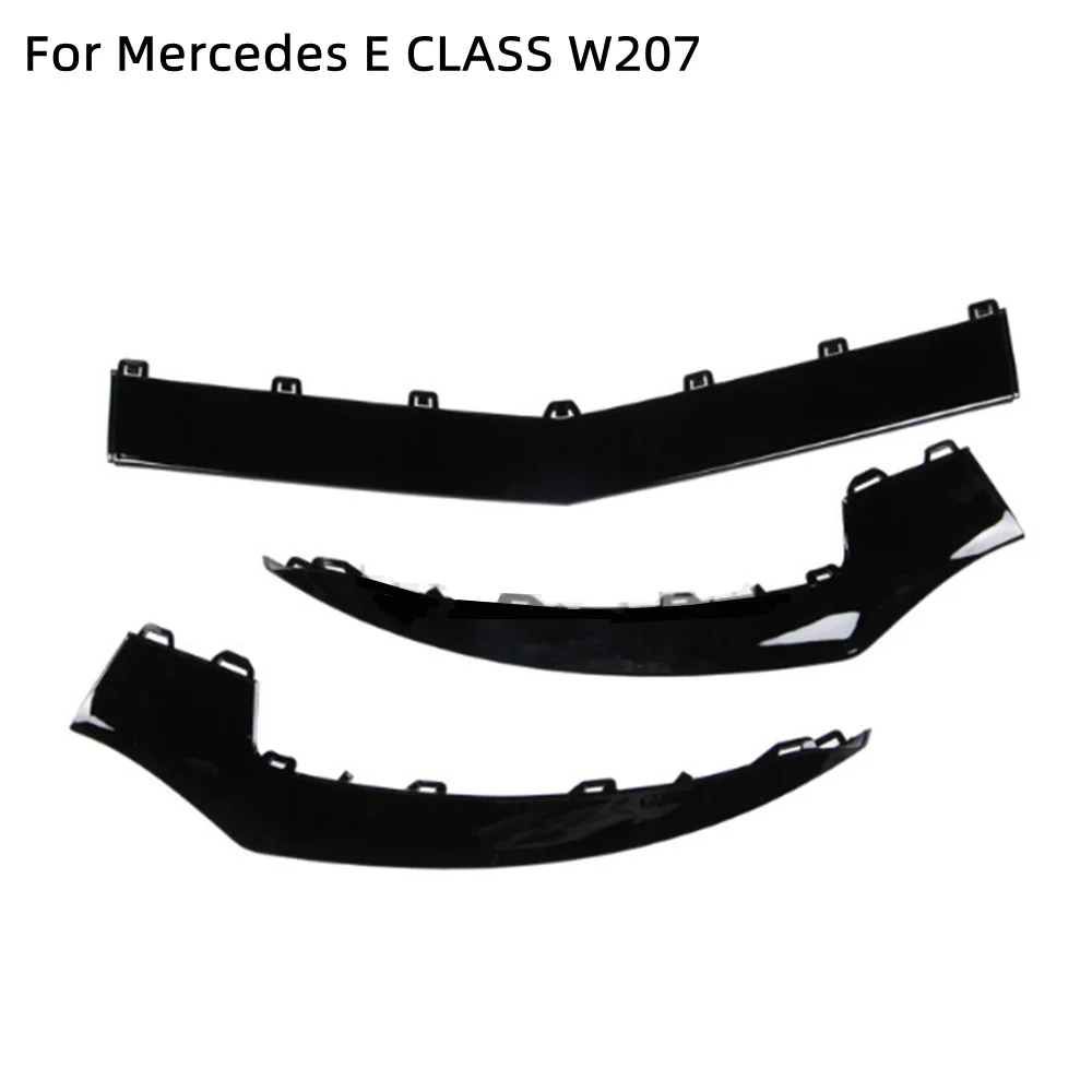 NEW Front Lower Bumper Chrome Molding Trim Black OE# A2078850600 A2078850500 A2078850300 For Mercedes E CLASS W207 E300