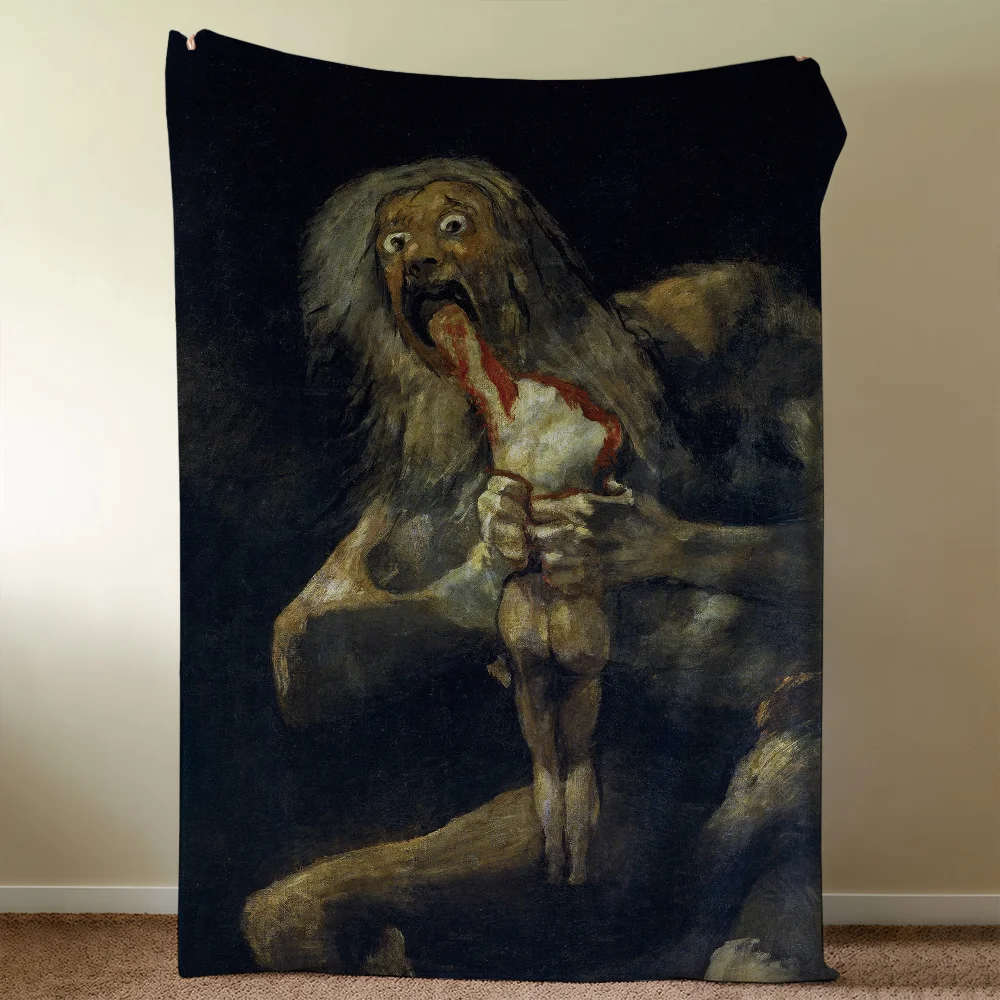 Spain Francisco Goya Art Blanket Throw Super Cosy Plush Living Room Sofa Couch Childish Birthday Gifts