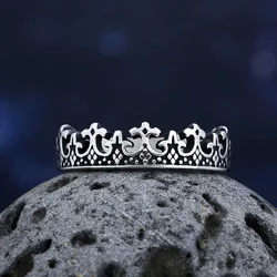 Good Polished 2024 New 316L Stainless Steel Fashion Clown Rings Men Vintage Jewelry Couple&Wedding Gift