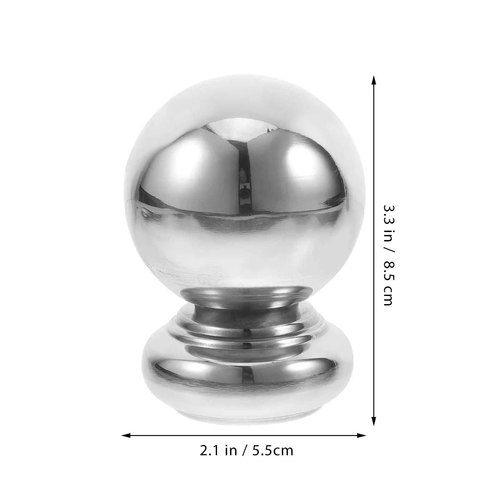 Stainless Steel Hand Railing Ball Replacement Staircase Post Cap Decorative Fence Finial Metal Post Cap Fence Finials Topper