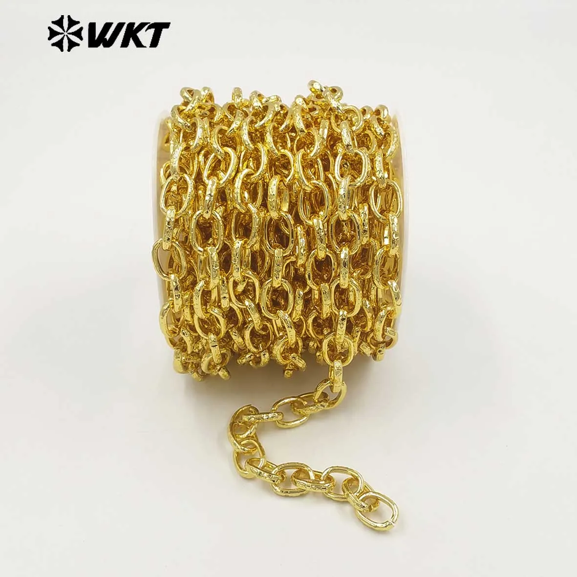 WT-BC267 Newest Versatile Yellow Brass Chain 5Meter With 18K Real Gold Plated For Women Dressing ACC