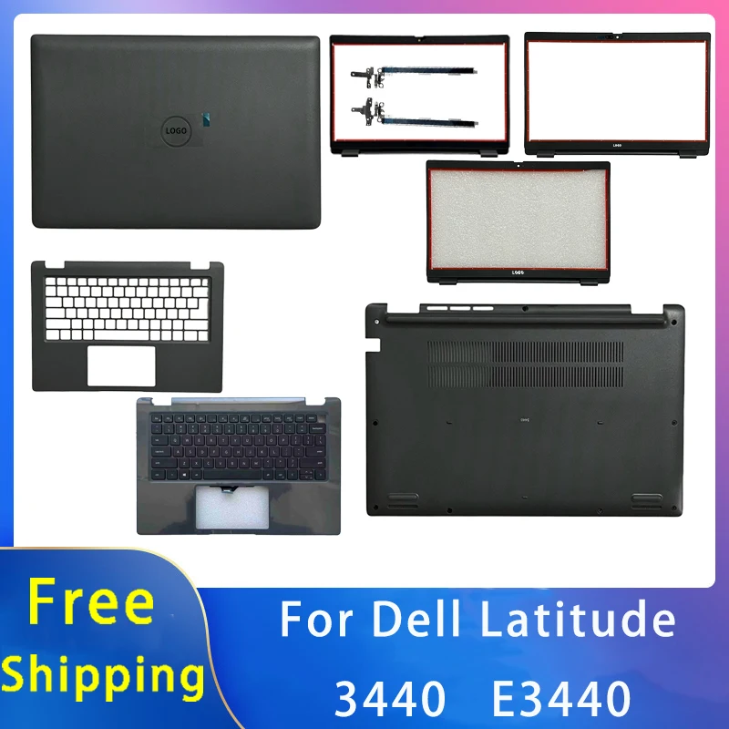 New For Dell Latitude 3440 E3440;Replacemen Laptop Accessories Lcd Back Cover/Palmrest/Bottom/Keyboard With LOGO 067FN7 0R2DCD