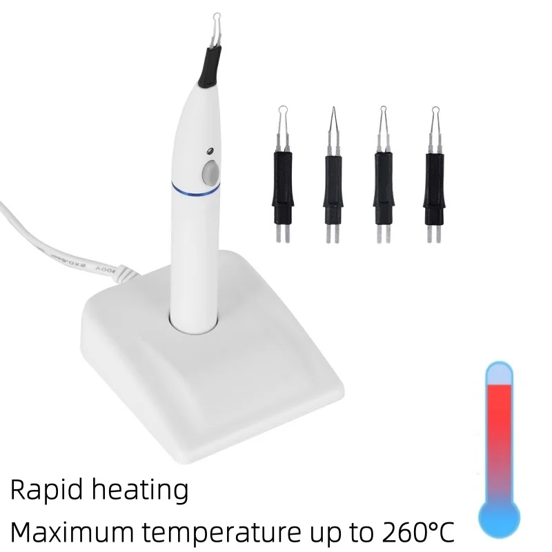 Dental Wireless Gutta Percha Tooth Gum Cutter With 4 Heating Tips, Gutta Percha Dissolved Breaker