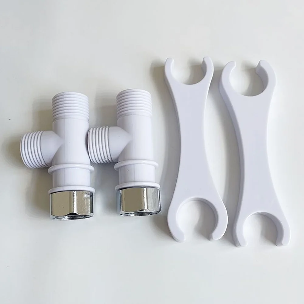 Durable ABS Bidet Sprayer Connector Three Way Diverter Valve Bathroom Toilet T Adapter Holder For Handheld Sprayer