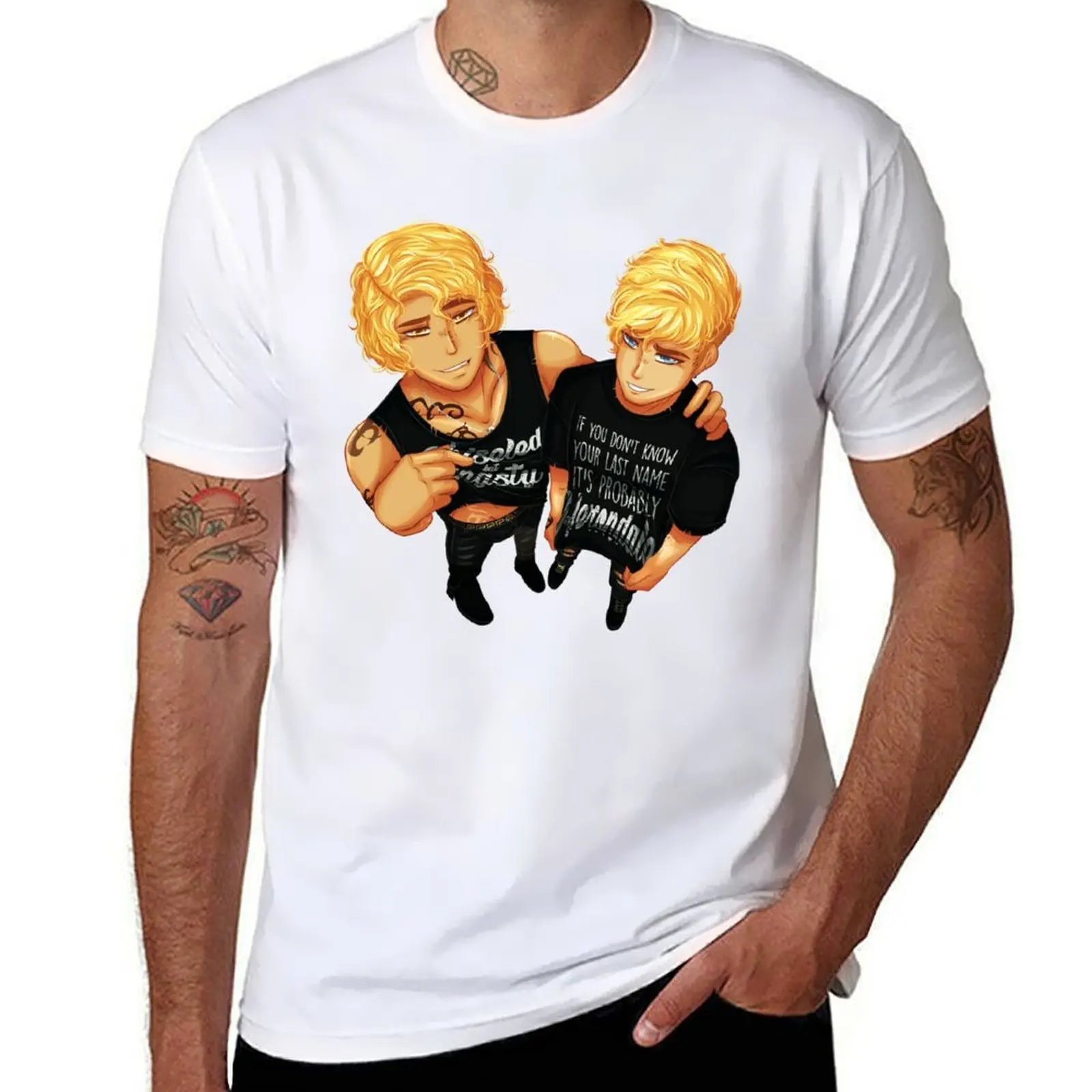 

Jace and Kit T-Shirt cotton t shirt man t shirts for man cotton men t shirt cotton 100% T-Shirt