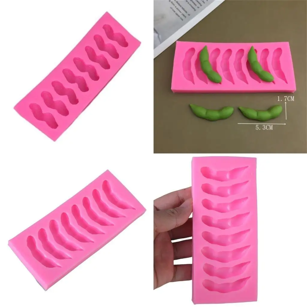 

652F Melon Peanut Silicone Molds Making Fondant Cake Molds Decorating Baking Tool for Making Chocolate Fondant Dessert