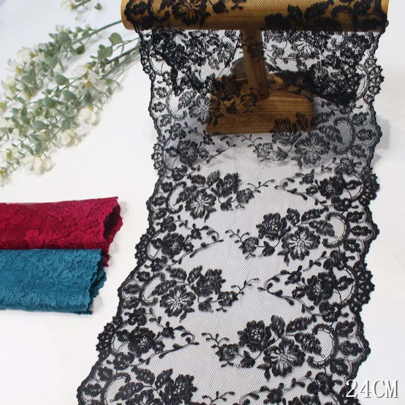 

67/20/15 ярдов двустороннего вышитого тюлевого кружева для шитья платьев, рукоделия, ткани для нижнего белья, аксессуаров для рукоделия