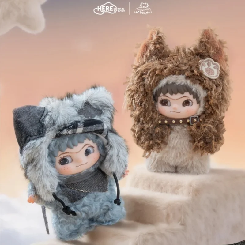New Wakuku Pukapuka Cat / Fluffy Mini Action Figure Model Super Cute Desktop Decoration Collectible Toy Birthday Surprise Gift