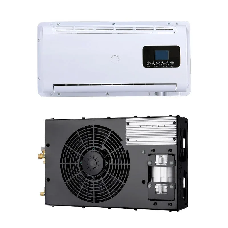 12V all-in-one machine Hidden trailer RV frequency conversion air conditioner Fixed on the chassis of the car Can be installed