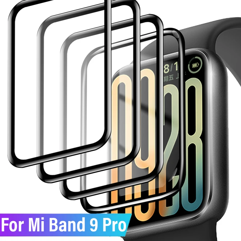 1-10PCS 3D Curved Edge Soft Protective Film Smartband Cover For Xiaomi Mi Band 9 Pro Smart Band Screen Protector For Miband 9Pro