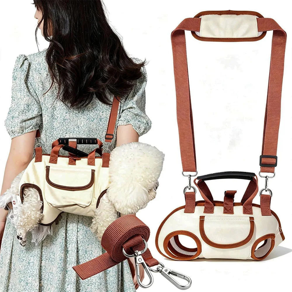 

Dog Backpack Carrier for Small Dogs, Breathable Pet Carrier with Adjustable Straps,Portable Shoulder Carrier Sling Backpack