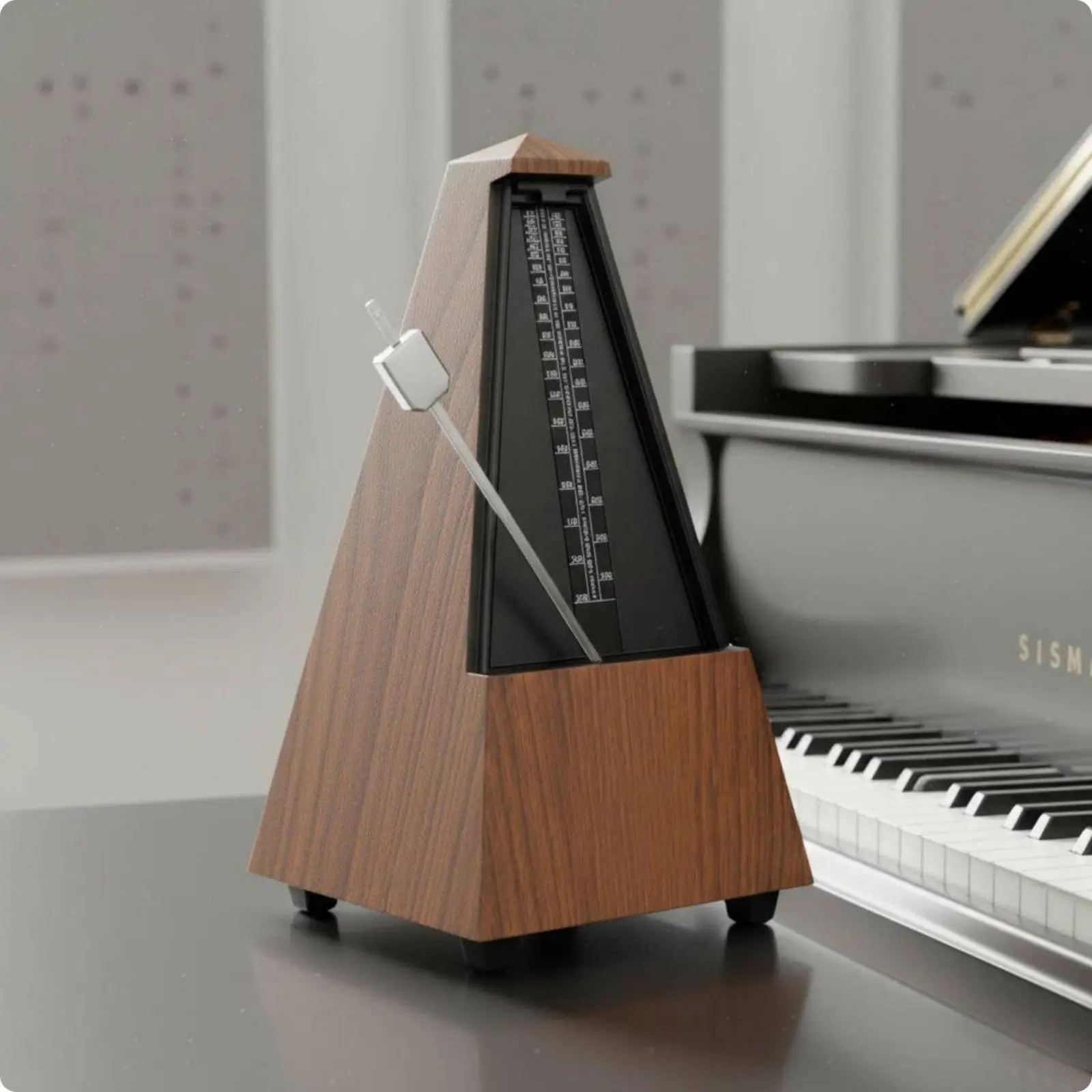 mechanical-metronome-anti-slip-base-pyramid-style-traditional-music-timing-tool-for-home-study