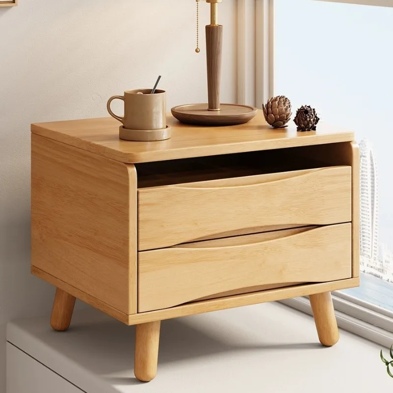 Bay window dresser light luxury high sense makeup simple solid wood integration