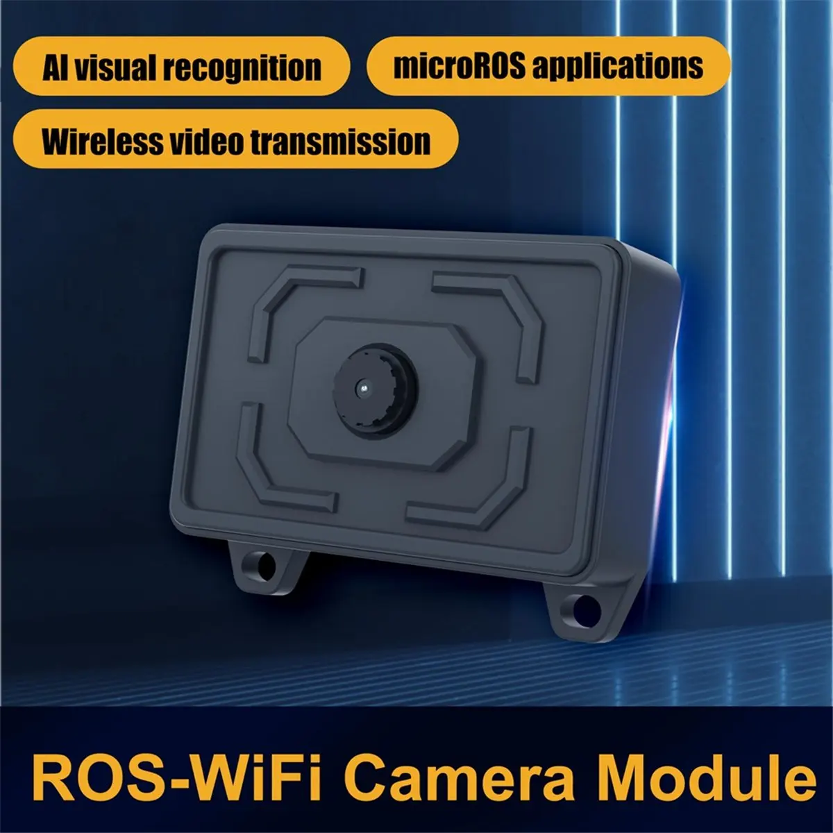 【x10a】module-de-camera-ros-wifi-a-reconnaissance-visuelle-par-ia-avec-support-de-puce-pour-la-transmission-video-sans-fil-pour-robot-ros2-et-voiture-b
