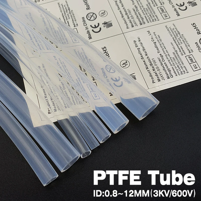 

Прозрачная трубка из ПТФЭ ID 0,8–12 мм — широкий диапазон температур (-73 ° от C до +260 ° C) Абразионностойкая антипригарная коррозионностойкая изоляционная трубка