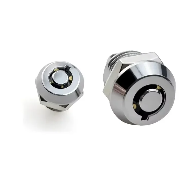 Household Tubular Key Push Cabinet Lock for Jewelry Box Drawer - Equipment Lock Cylinder Furniture Hardware Accessory