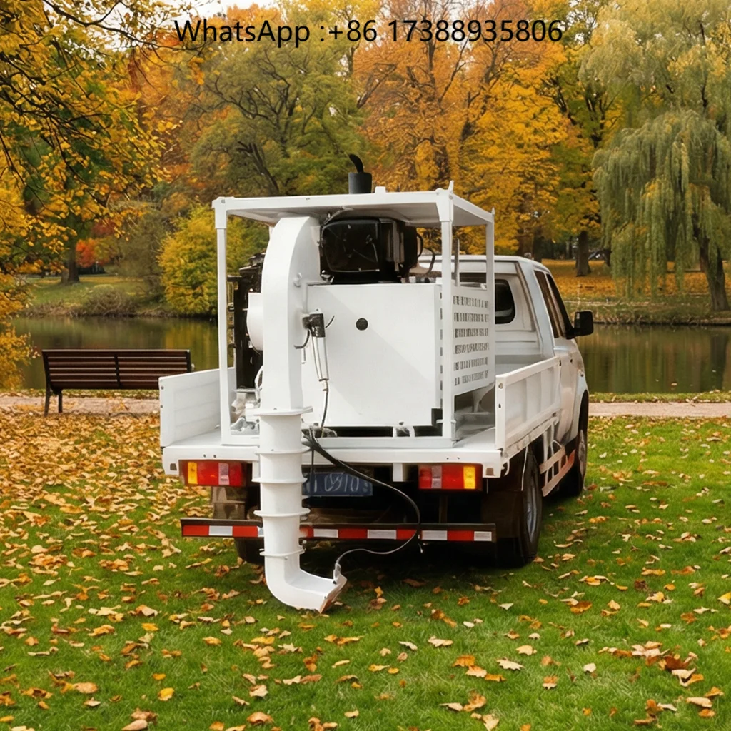 Professional High-Power Engine Road Surface Blower & Sweeper Leaf Blower Truck with Wireless Remote Control