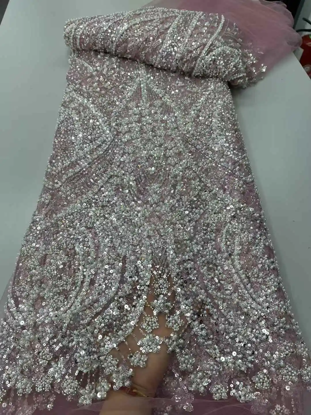 فساتين سهرة فاخرة مطرزة بالخرز الثقيل مع لؤلؤ دبي 2025 فستان نسائي عربي حورية البحر لحفلات الزفاف والحفلات الراقصة