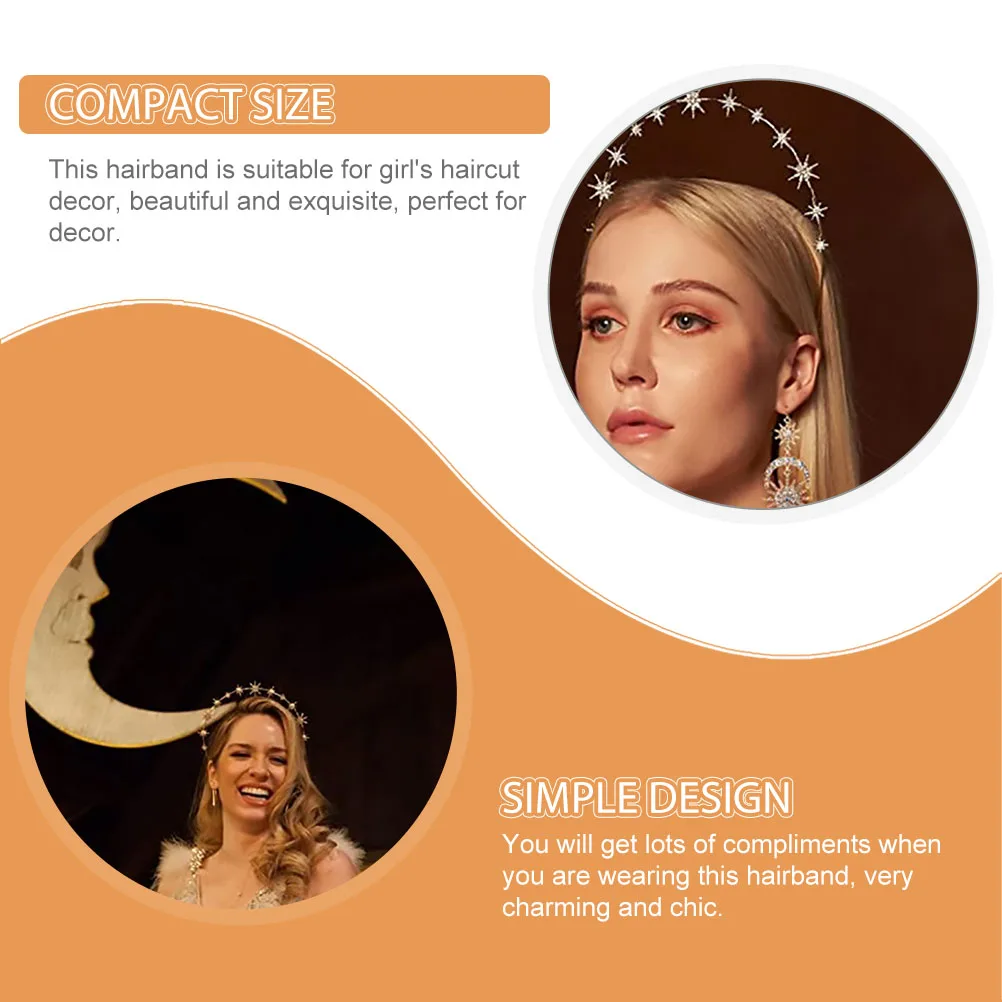 

Elegant Rhinestone Headb for Wedding Bridal Hairb Party Women Headdress Glitter Metal Hairstyle Decor Accessories
