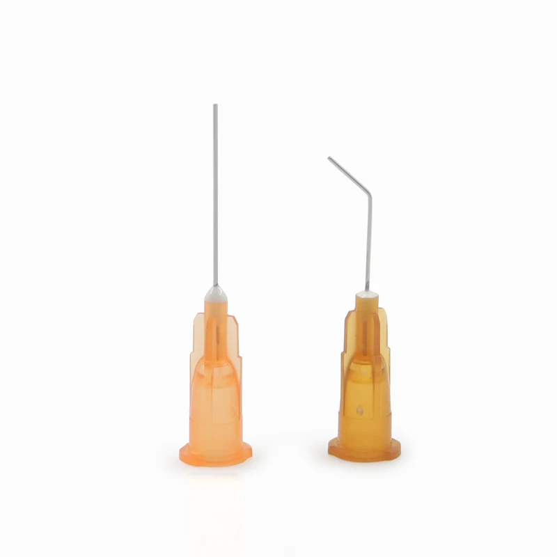 Agulha estéril descartável Conde Lai para oftálmica, Lacrase Duct Irrigation Needle, Straight Angle Dental Eye Irrigation Needle