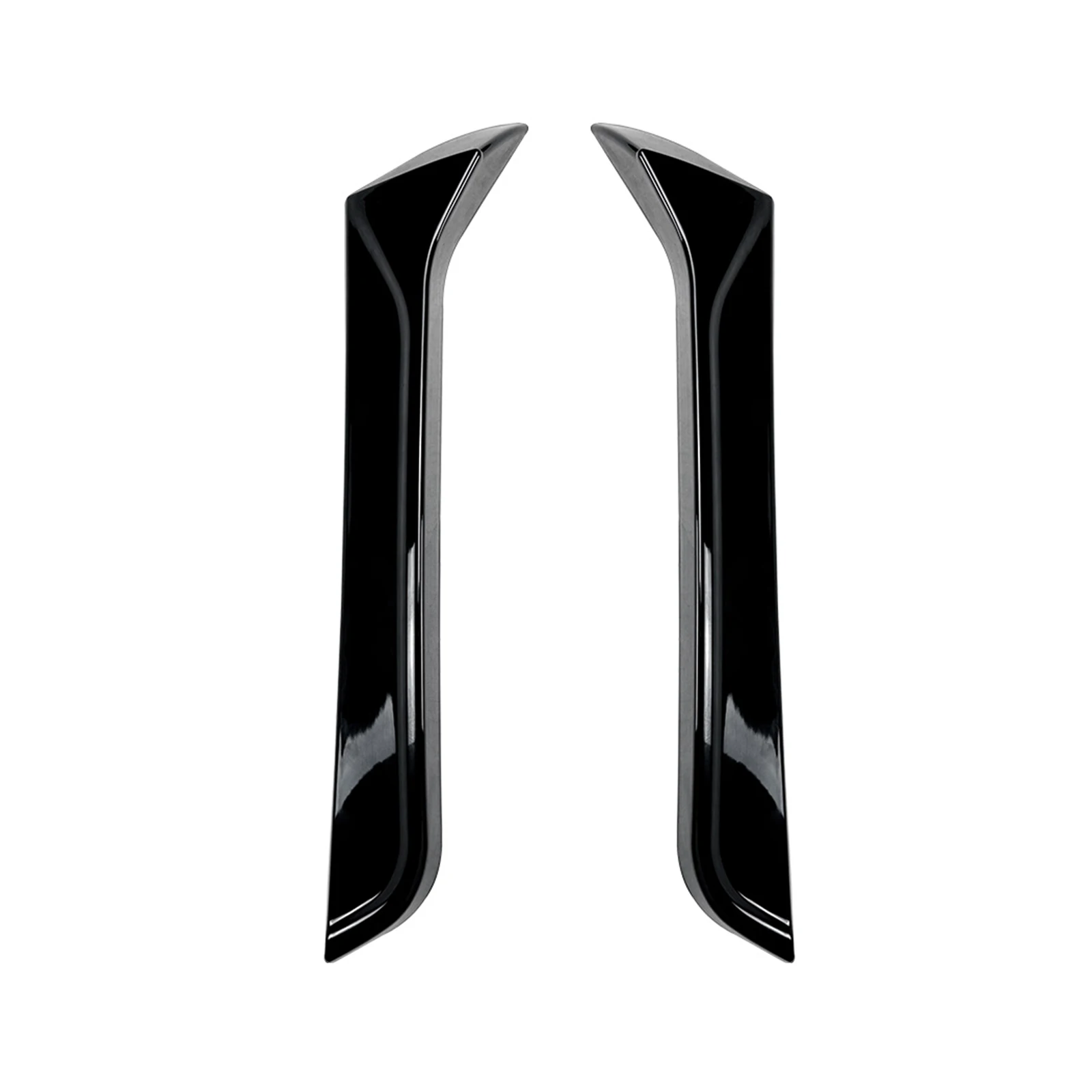 Pop For Volkswagen VW T-Roc 2017-2024 Rear Window Side Spoiler Wing Carbon Fiber Look/Gloss Black Tail Windshield Trim Decorativ