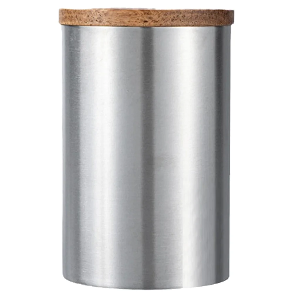 

Airtight Tea Canister Stainless Steel Storage Jar for Loose Tea Coffee Grains Nuts Elegant Design Home Hotel Restaurant