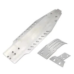 Aluminum alloy upgrade parts chassis guard plate set lightweight guard plate suitable for Tamiya 1/10 BBX BB-01 BB01 off-road to