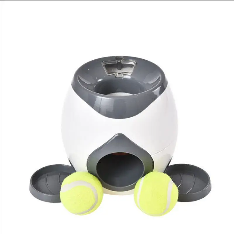 Pet dog tennis drain trainer, reward machine, dog treat machine, ball thrower, interactive fun dog toy