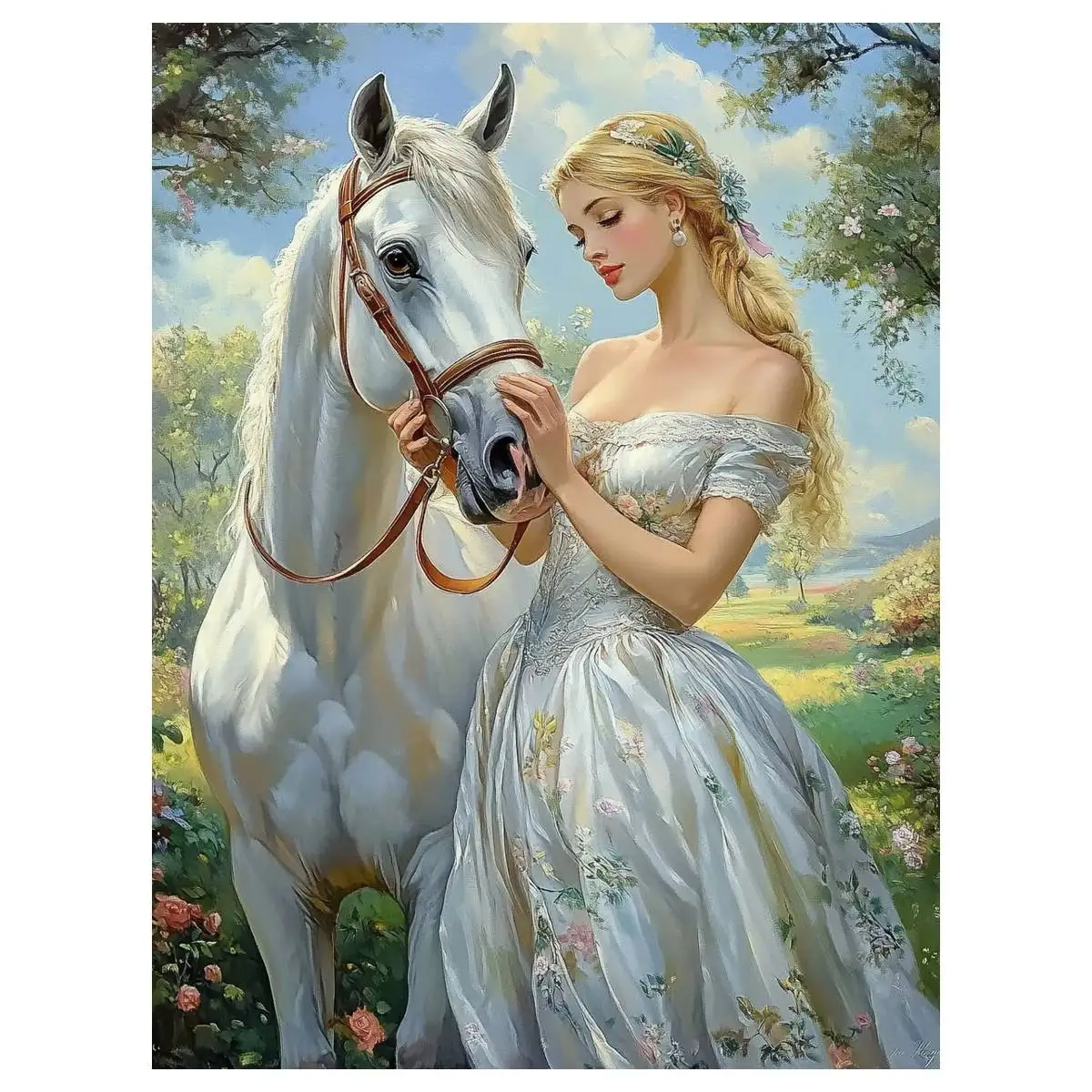 1-peca-40x50cm-1574-197-polegadas-kit-de-ponto-cruz-da-princesa-e-o-cavalo-branco-kit-diy-11ct-14ct-pintura-suspensa